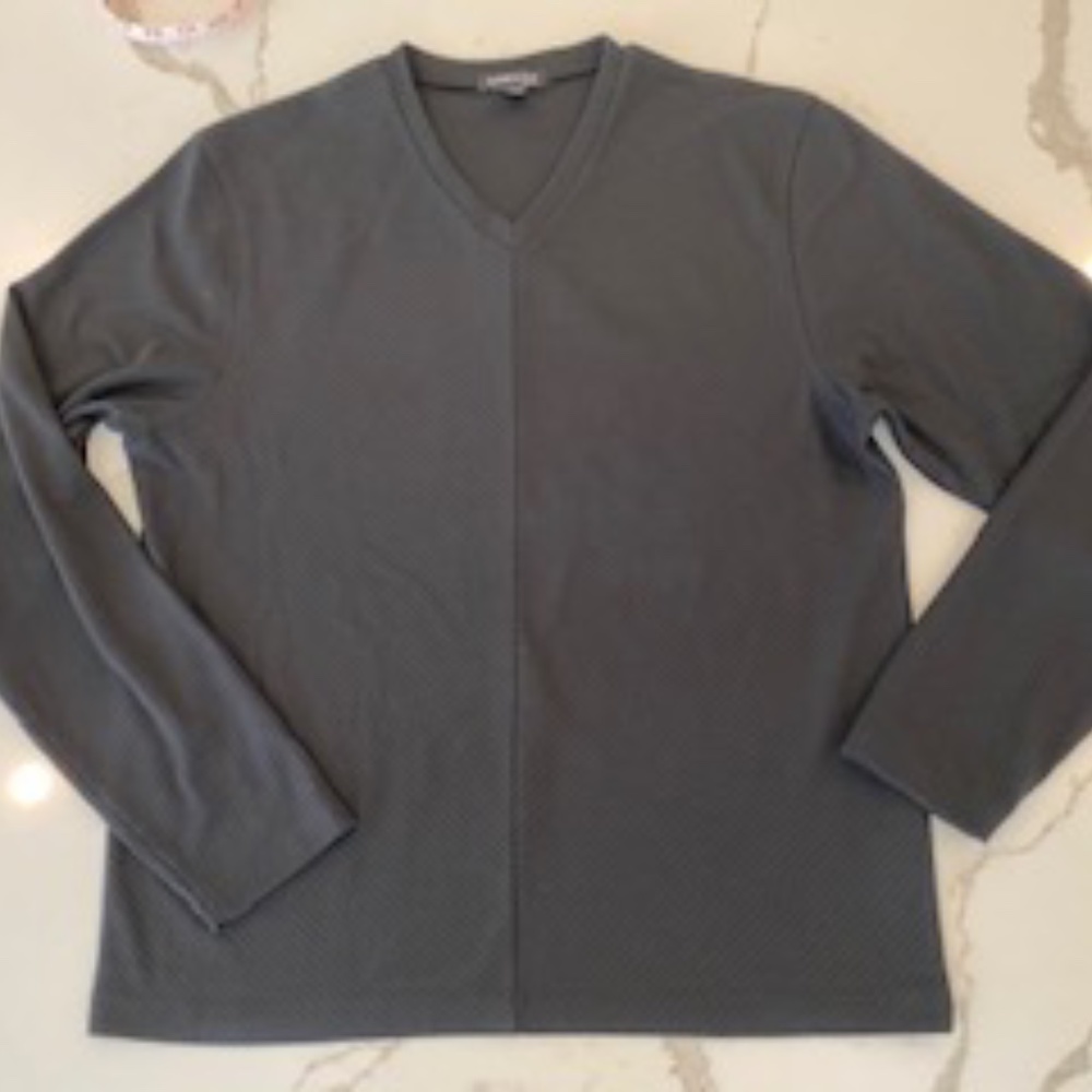 Kenneth Cole sweater v-neck black men's XL